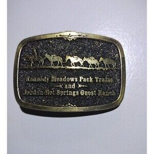 Vintage - Kennedy Meadow Pack Trains & Jordan Hot Springs Guest Ranch Buckle